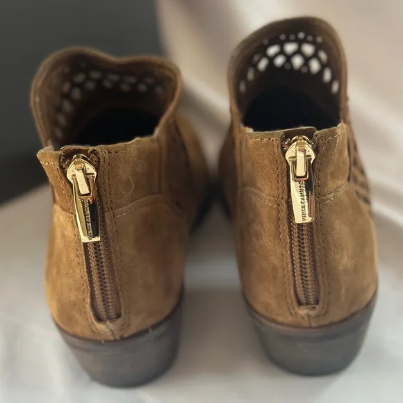 Vince Camuto VC-Perdula Pumpernickel Suede Booties - Picture 3 of 5